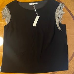 NWT Trina Turk alinda rhinestone top size XL